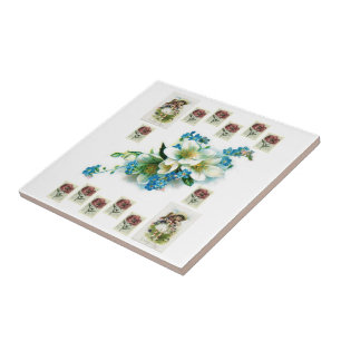 Carreau Carrelage en céramique Floral victorien