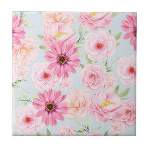 Carreau Carrelage en céramique florale