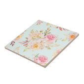 Carreau Carrelage en céramique florale (Côté)