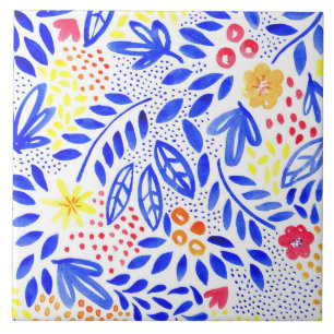 Carreau Carrelage en céramique florale Belle Bold - 4