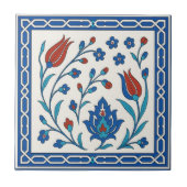 Carreau Carrelage en céramique florale Iznik classique en (Devant)
