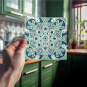 Carreau Carrelage en céramique Géométrique avec vert clair