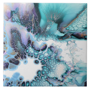 Carreau Carrelage en céramique - Giclée d'encre d'alcool A