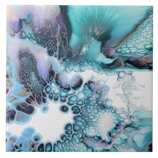 Carreau Carrelage en céramique - Giclée d'encre d'alcool A (Devant)