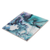 Carreau Carrelage en céramique - Giclée d'encre d'alcool A (Côté)