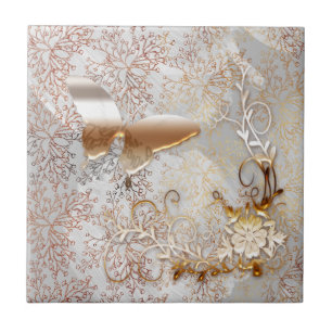 Carreau Carrelage en céramique gris neutre, petit (4,25 po