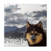 Carreau Carrelage en céramique Husky de Sibérie (Devant)
