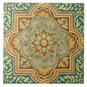 Carreau Carrelage en céramique - Italien Vert Beige Brûlé  (Devant)