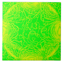 Carrelage en céramique jaune