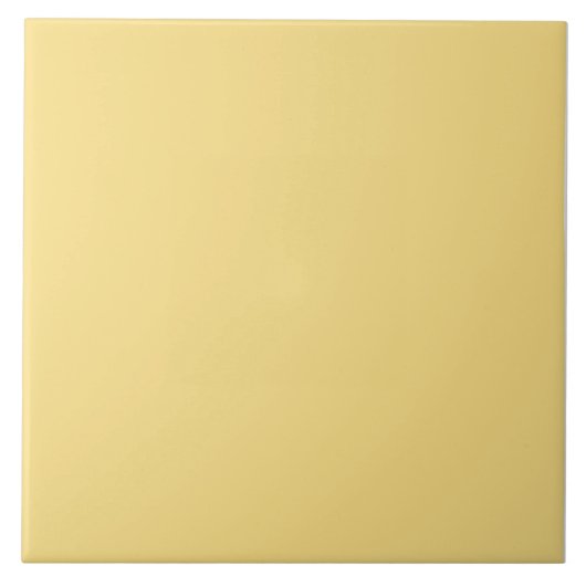 Carreau Carrelage en céramique jaune soleil. (Devant)