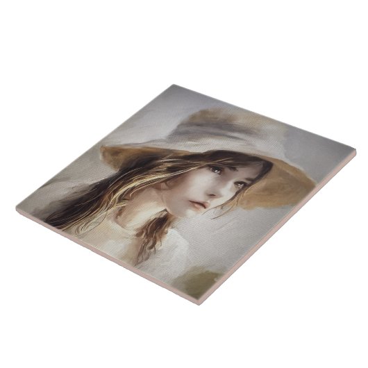 Carreau Carrelage en céramique Jeune Femme (Côté)