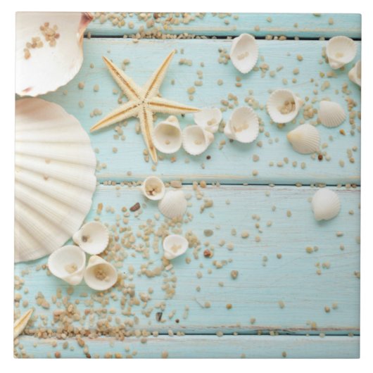 Carreau Carrelage en céramique - Journée à la plage (Devant)