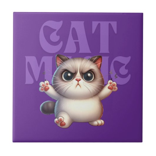 Carreau Carrelage en céramique Magic Cat (Devant)