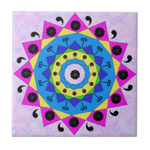 Carreau Carrelage en céramique Mandala