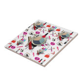 Carreau Carrelage en céramique maquillage Oeil ombrage (Côté)