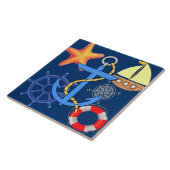 Carreau Carrelage en céramique marine (Côté)