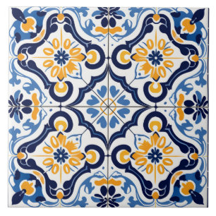 Carreau Carrelage en céramique méditerranéen de style tuil