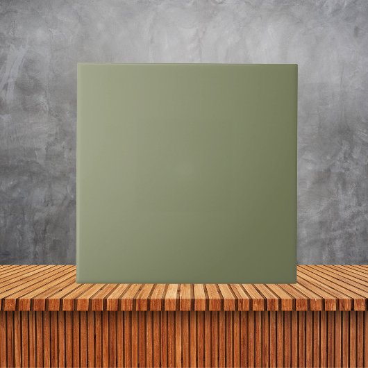 Carreau Carrelage en céramique minimaliste vert uni