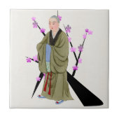 Carreau Carrelage en céramique moine bouddhiste (Devant)