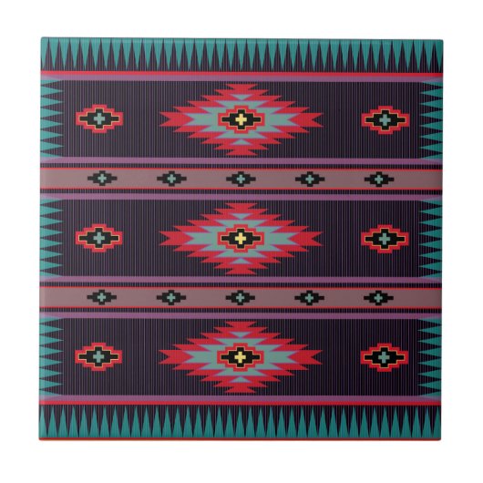 Carreau Carrelage en céramique Motif Navajo (Devant)
