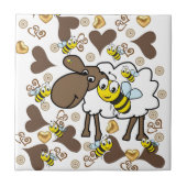Carreau Carrelage en céramique Mouton Bumblebee Coeurs Bro (Devant)