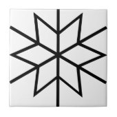 Carreau Carrelage en céramique noir blanc (Devant)