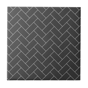 Carreau Carrelage en céramique noir blanc