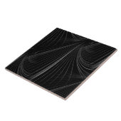 Carreau Carrelage en céramique noir et gris (Côté)