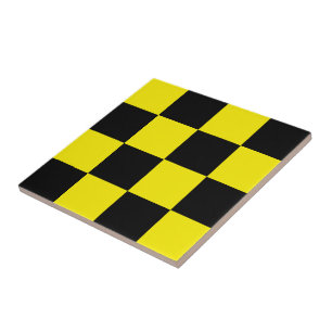 Carreau Carrelage en céramique noir et jaune