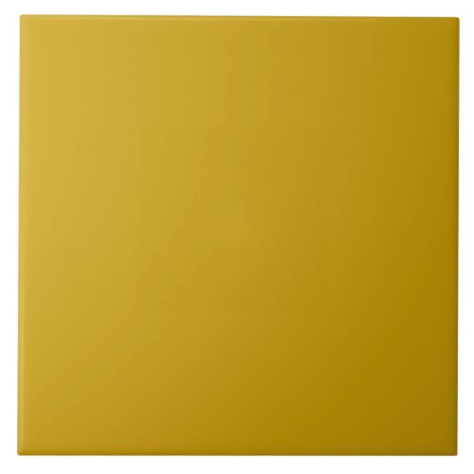 Carreau Carrelage en céramique ocre jaune. (Devant)