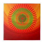 Carreau Carrelage en céramique Orange Green Circle (Devant)