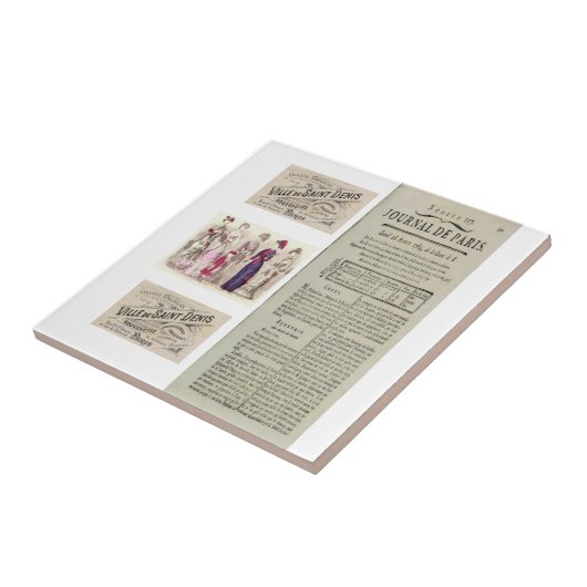 Carreau Carrelage en céramique Paris France Journal (Côté)