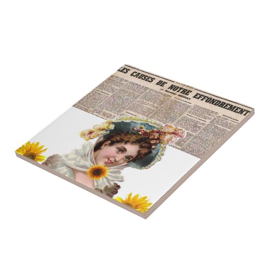 Carreau Carrelage en céramique Paris France Journal (Côté)