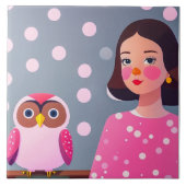 Carreau Carrelage en céramique Pet Owl (Devant)