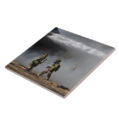 Carreau Carrelage en céramique pompier (Côté)