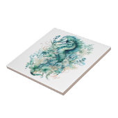 Carreau Carrelage en céramique pour hippocampe Turquoise c (Côté)