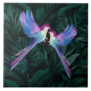 Carreau Carrelage en céramique pour oiseaux tropicaux