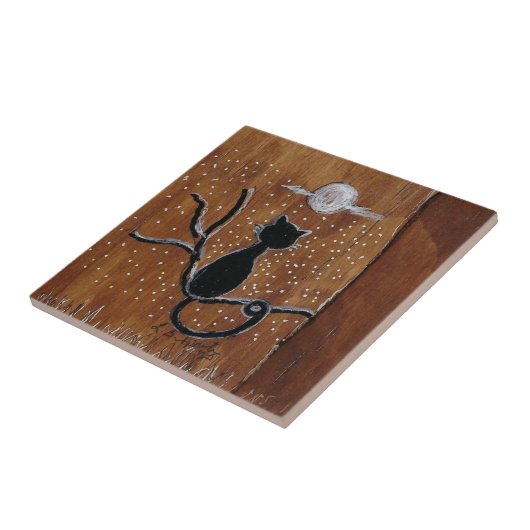 Carreau Carrelage en céramique réalisé à partir d'un art o (Côté)