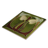 Carreau Carrelage en céramique - Reproduction Tulipes Art (Côté)