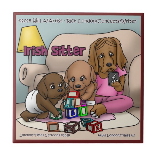 Carreau Carrelage en céramique Rick London Irish Setter (Devant)