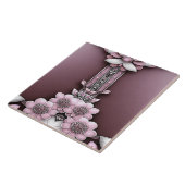 Carreau Carrelage en céramique rose (Côté)