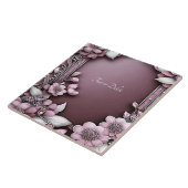 Carreau Carrelage en céramique rose (Côté)