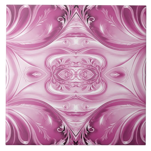 Carreau Carrelage en céramique rose (Devant)