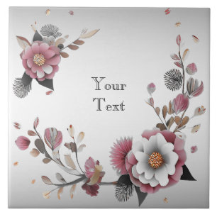 Carreau Carrelage en céramique rose blanc