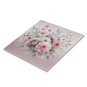 Carreau Carrelage en céramique rose blanc moderne (Côté)