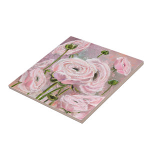 Carreau Carrelage en céramique rose - Peinture