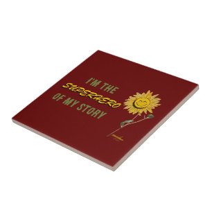 Carreau Carrelage en céramique rouge Superhero par la poèt