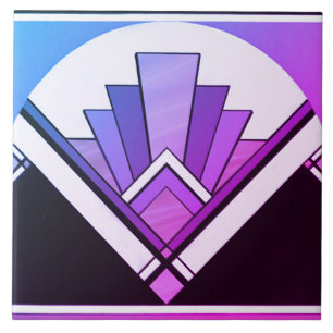 Carreau Carrelage en céramique - Sangria Art Déco Fan Desi