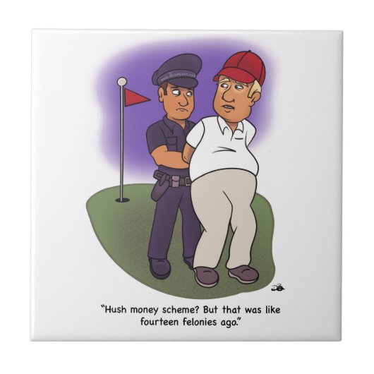 Carreau Carrelage en céramique Trump Felonies (Devant)