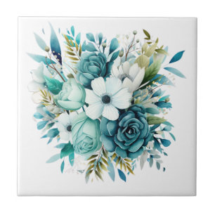 Carreau Carrelage en céramique turquoise claire